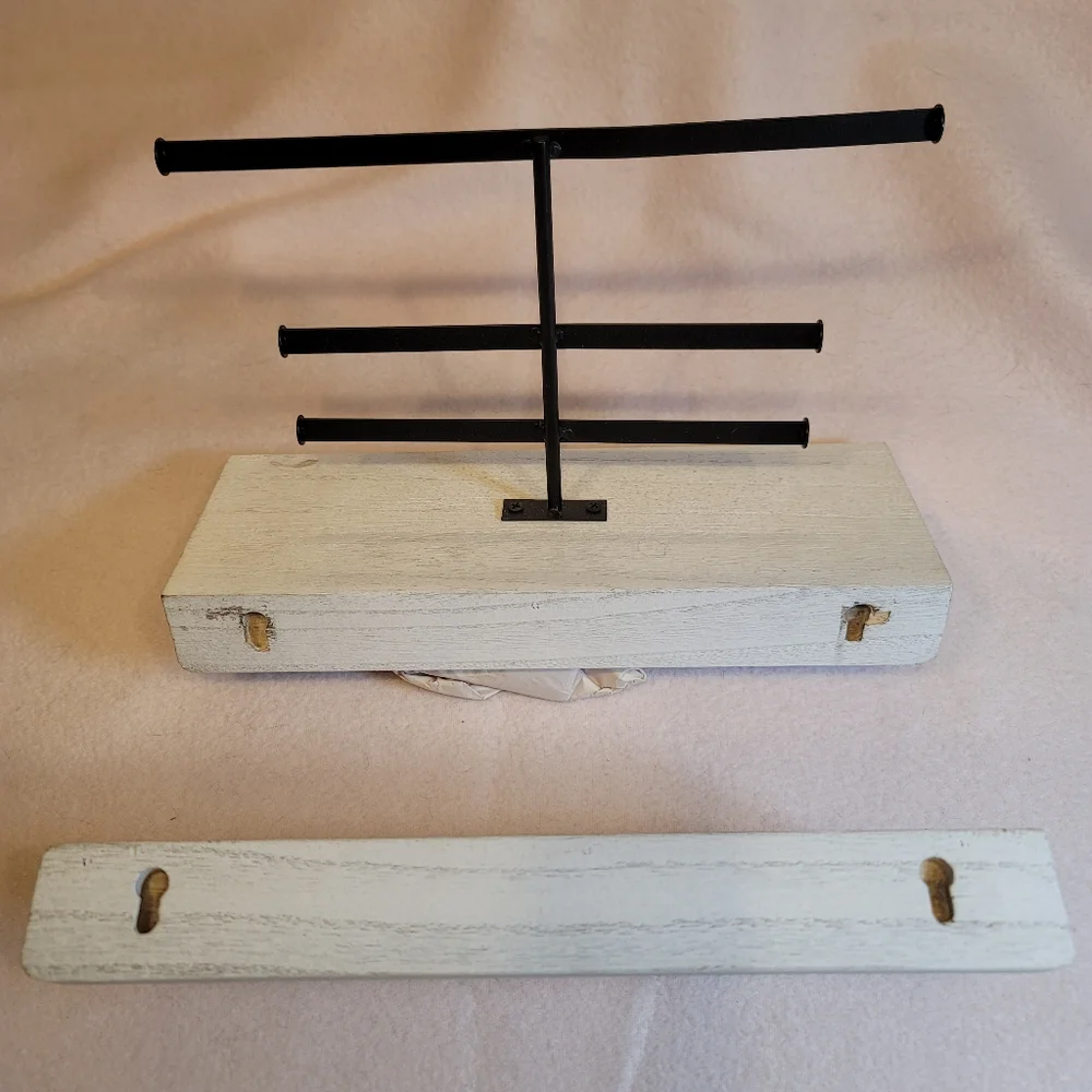 0796. Double Wall-Mounted Jewelry Display and Tray ~